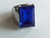 Anillo piedra azul