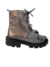 Imagem do BOTA COTURNO EM COURO PEWTER - COD.:3945