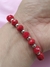 Pulsera de Plata con donas y Cristales Checos Rojo