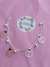 PULSERA VAQUITAS ESMALTADAS ROSA Y BOLITAS - tienda online