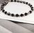 Pulsera Donas y Cristales Negros