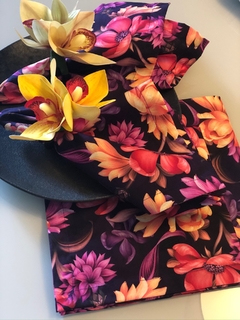 Guardanapo floral black