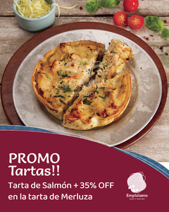 Promo Tarta de Salmón + Tarta de Merluza