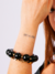 Pulseira Resina Preto com Dourado - comprar online