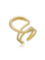 Anel Sinuoso Dourado ouro 18k - comprar online