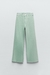 Jeans Verde menta Zara - comprar online