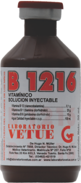 B1216 Complejo Vitamínico Inyectable
