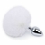 Plug Anal em Aço Pompom de Coelho Tamanho M REF 7061 - Sexy Import - loja online