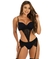 Body Sensual com Bojo e Renda Paola REF BD 2109 - PRETO