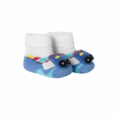 Meia Fun Socks Baby com Aplique Bichinho 3D Trenzinho