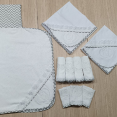 Enxoval de Bebe Luxo Kit 10 Pçs Tema Neutro - comprar online