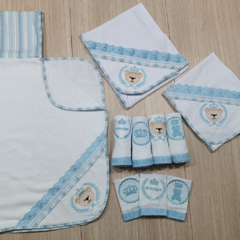 Enxoval de Bebe Luxo Kit 10 Pçs Tema Príncipe