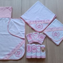 Enxoval de Bebe Luxo Kit 10 Pçs Tema Princesa - comprar online