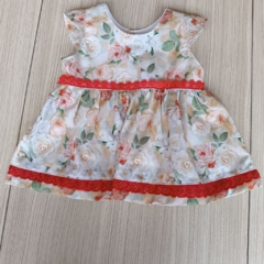 Macacão Longo Com Vestido para Bebê Luxo Menina - Biely Baby | Loja de Bebê Online | Enxoval de Bebe