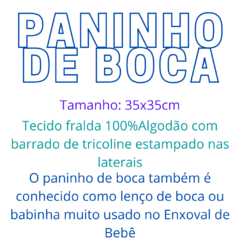 Paninho de Boca Luxo Kit com 3 Coleção Nuvem Azul - Biely Baby | Loja de Bebê Online | Enxoval de Bebe