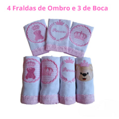 Enxoval de Bebe Luxo Kit 10 Pçs Tema Princesa - Biely Baby | Loja de Bebê Online | Enxoval de Bebe