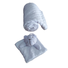 Cobertor Manta Soft com Naninha Branco - comprar online