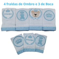 Enxoval de Bebe Luxo Kit 10 Pçs Tema Príncipe - Biely Baby | Loja de Bebê Online | Enxoval de Bebe