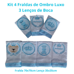 Kit Enxoval de Bebê Luxo 16 Peças Tema Príncipe na internet