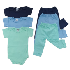 Kit Bodies De Bebê+mijão 100%algodão Menino Ou Menina 6peças - Biely Baby | Loja de Bebê Online | Enxoval de Bebe