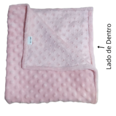 Cobertor Plush Soft Bolinha Luxo antialérgico Rose - Biely Baby | Loja de Bebê Online | Enxoval de Bebe