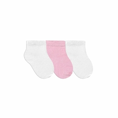 Kit 3 Meias Fun Socks Bebê Lisa