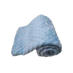 Cobertor Plush Soft Bolinha Luxo antialérgico Azul - comprar online