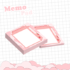 Memo Pad - Pink Milk