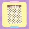 Cartela - Letrinhas redondas purin