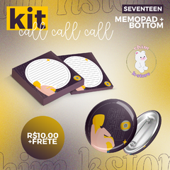 Kit Botton + Memo Pad - Seventeen