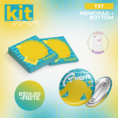 Kit Botton + Memo Pad - TXT