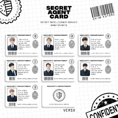 Secret agent card - Bangtan - comprar online