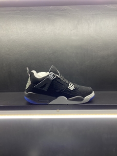 JORDAN RETRO 4 NEGRAS CON AZUL - comprar online