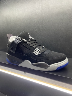 JORDAN RETRO 4 NEGRAS CON AZUL - comprar online