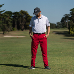 Pantalon rojo hombre