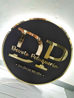 Logo Corpóreo 57 CM Polyfan + Frente Acrílico + Retroiluminación