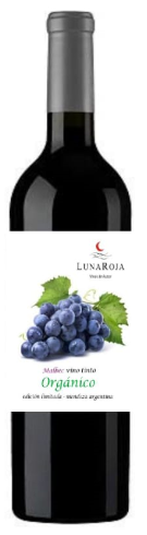Vino Malbec Organico Luna Roja por sseis botella