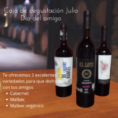 Caja de degustación 3 vinos julio dia del amigo