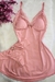 CONJUNTO CAMISOLA BOJO C0RTININHA MICROFIBRA E RENDA – LILLY - loja online