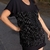 Vestido franjas preto - comprar online