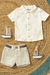 Conjunto de Camisa em Malha Wave e Bermuda em Tecido Linen 66949