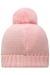 Gorro em tricot Bebê Kukie Rosa Pom Pom 68033 - comprar online