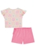 Conjunto de Blusa Boxy e Short Saia em Malha Wave Kukiê 69632 - Lari Baby & Kids