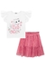 Conjunto de Blusa em Cotton e Saia em Tule Night Shine (com Shorts Embutido) Kukiê 69727