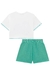 Conjunto de Boxy Over em Meia Malha e Shorts em Moletom sem Pelúcia Kukiê 69748 - comprar online