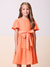 VESTIDO SUNSET COM LAÇO LARANJA MOMI H5575