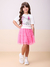 SAIA DE TULE COM BABADO ROSA MOMI H5634