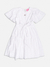 VESTIDO LAISE COM FAIXA BRANCO MOMI J5905 - Lari Baby & Kids