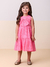 VESTIDO LAISE COM LAÇO ROSA J5907 MOMI