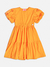 VESTIDO MANGAS BALONE LARANJA SUNSET MOMI J6036 - Lari Baby & Kids